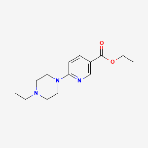 molecular formula C14H21N3O2 B8382312 Ethyl 6-(4-ethyl-1-piperazinyl)pyridine-3-carboxylate 