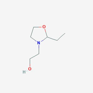 molecular formula C7H15NO2 B8382317 2-(2-Ethyl-oxazolidin-3-yl)-ethanol 