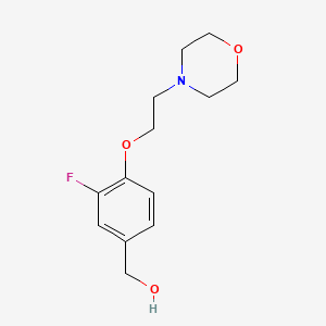 molecular formula C13H18FNO3 B8382320 [3-Fluoro-4-(2-morpholin-4-yl-ethoxy)-phenyl]-methanol 