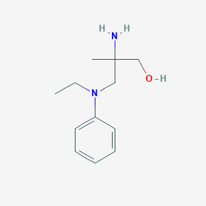 molecular formula C12H20N2O B8382353 (RS)-2-amino-3-(ethyl-phenyl-amino)-2-methyl-propan-1-ol 