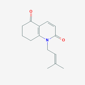 1-(3-Methyl-2-butenyl)-7,8-dihydroquinoline-2,5(1H,6H)-dione