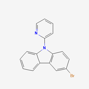 molecular formula C17H11BrN2 B8382441 3-bromo-9-(pyridin-2-yl)-9H-carbazole 