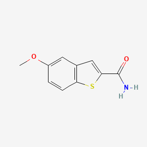 molecular formula C10H9NO2S B8382456 2-Carbamoyl-5-methoxybenzo[b]thiophene 