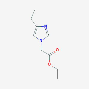 molecular formula C9H14N2O2 B8382544 (4-Ethyl-imidazol-1-yl)-acetic acid ethyl ester 