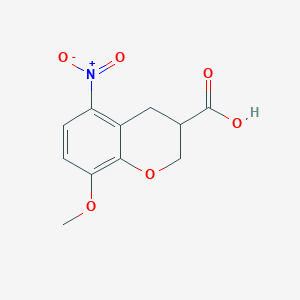 8-Methoxy-5-nitro-3,4-dihydro-2H-1-benzopyran-3-carboxylic acid