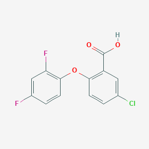 molecular formula C13H7ClF2O3 B8382567 5-Chloro-2-(2,4-difluorophenoxy)benzoic acid 