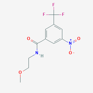 N-(2-methoxyethyl)-3-nitro-5-(trifluoromethyl)benzamide