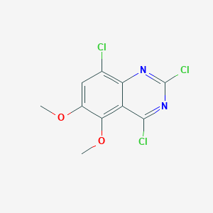 molecular formula C10H7Cl3N2O2 B8382603 2,4,8-Trichloro-5,6-dimethoxyquinazoline 