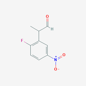 2-(2-Fluoro-5-nitrophenyl)propanal