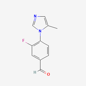 3-fluoro-4-(5-methyl-1H-imidazol-1-yl)benzaldehyde