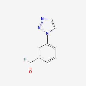 molecular formula C9H7N3O B8382625 3-(1H-1,2,3-triazol-1-yl)benzaldehyde 
