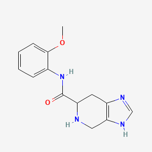 molecular formula C14H16N4O2 B8382627 N-(2-methoxyphenyl)-4,5,6,7-tetrahydro-3H-imidazo[4,5-c]pyridine-6-carboxamide 