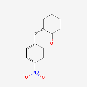 molecular formula C13H13NO3 B8382642 2-(p-Nitrobenzal)-cyclohexanone 