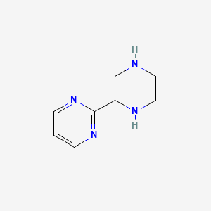 molecular formula C8H12N4 B8382683 2-Pyrimidinyl piperazine 