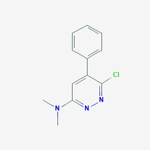 molecular formula C12H12ClN3 B8382729 N,N-dimethyl 6-chloro-5-phenylpyridazin-3-amine 