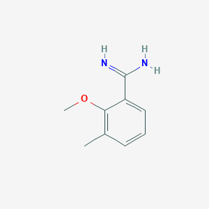 molecular formula C9H12N2O B8382784 2-Methoxy-3-methylbenzene-1-carboximidamide 