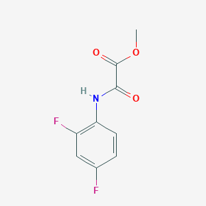 molecular formula C9H7F2NO3 B8382822 2-(2,4-Difluoroanilino)-2-oxoacetic acid methyl ester 