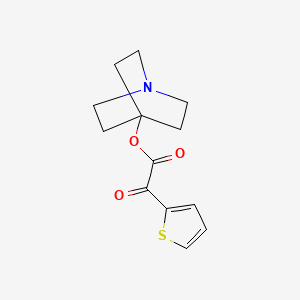 molecular formula C13H15NO3S B8382831 Oxothien-2-yl-acetic Acid 1-azabicyclo[2.2.2]oct-4-yl Ester 