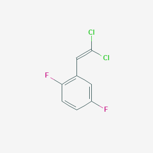 molecular formula C8H4Cl2F2 B8382842 2-(2,2-Dichloro-vinyl)-1,4-difluoro-benzene 