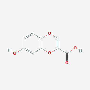 molecular formula C9H6O5 B8382849 7-Hydroxy-1,4-benzodioxin-2-carboxylic acid 