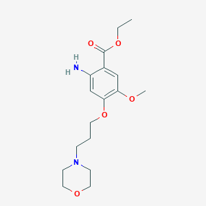 Ethyl 3-methoxy-4-(3-morpholinopropoxy)-6-aminobenzoate