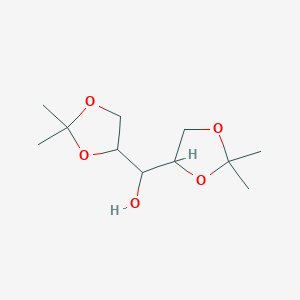 molecular formula C11H20O5 B8382874 Bis(2,2-dimethyl-1,3-dioxolan-4-yl)methanol CAS No. 3969-85-5