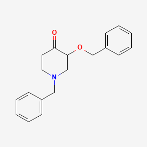 molecular formula C19H21NO2 B8382887 1-Benzyl-3-(benzyloxy)piperidin-4-one 