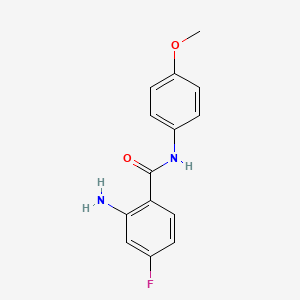 N-(4-methoxyphenyl)-2-amino-4-fluorobenzamide