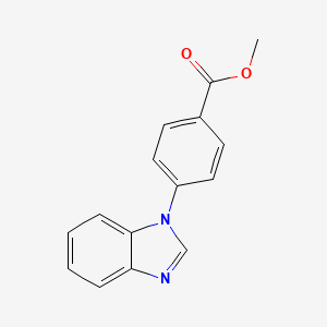 molecular formula C15H12N2O2 B8382897 Methyl 4-(benzimidazol-1-yl)benzoate 