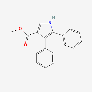 molecular formula C18H15NO2 B8382898 Methyl 4,5-diphenyl-1H-pyrrole-3-carboxylate 