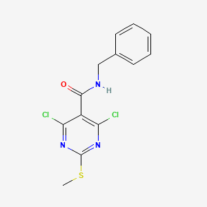 4,6-Dichloro-2-methylsulfanylpyrimidine-5-carboxylic acid benzylamide