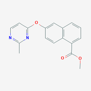 6-(2-Methyl-pyrimidin-4-yloxy)-naphthalene-1-carboxylic acid methyl ester