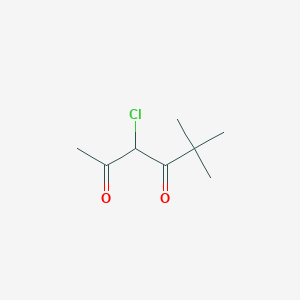 molecular formula C8H13ClO2 B8382918 3-Chloro-5,5-dimethyl-2,4-hexanedione 
