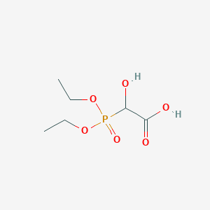 molecular formula C6H13O6P B8382929 (Diethoxyphosphinyl)-hydroxyacetic acid 