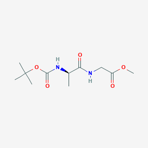 molecular formula C11H20N2O5 B8382997 methyl Boc-D-alanylglycinate 