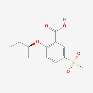 molecular formula C12H16O5S B8383033 2-((S)-sec-Butoxy)-5-methanesulfonyl-benzoic acid 