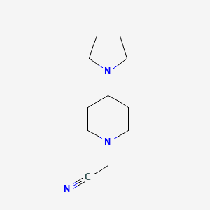molecular formula C11H19N3 B8383045 (4-Pyrrolidin-1-yl-piperidin-1-yl)-acetonitrile 