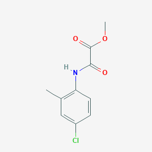 molecular formula C10H10ClNO3 B8383070 2-(4-Chloro-2-methylanilino)-2-oxoacetic acid methyl ester 