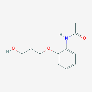 molecular formula C11H15NO3 B8383089 N-[2-(3-hydroxypropoxy)phenyl]acetamide 