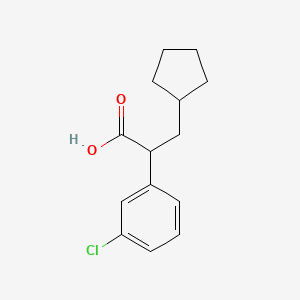 2-(3-Chloro-phenyl)-3-cyclopentyl-propionic acid