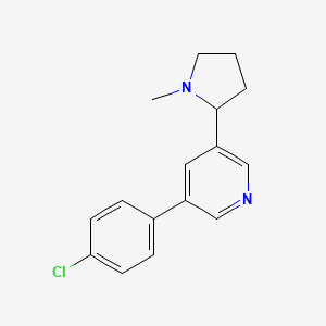 5-(4-Chlorophenyl)-3-(1-methyl-2-pyrrolidinyl) pyridine