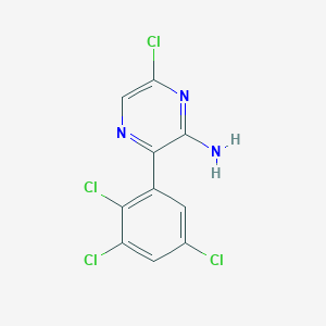 6-Chloro-3-(2,3,5-trichlorophenyl)pyrazin-2-amine