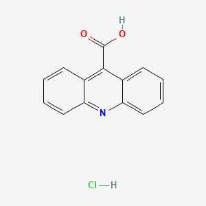 molecular formula C14H10ClNO2 B8383256 Acridine-9-carboxylic acid hydrochloride 