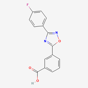 3-[3-(4-Fluoro-phenyl)-[1,2,4]oxadiazol-5-yl]-benzoic acid