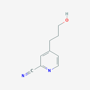 4-(3-Hydroxypropyl)pyridine-2-carbonitrile