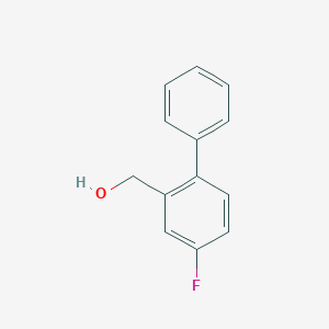 molecular formula C13H11FO B8383392 (4-Fluorobiphenyl-2-yl)methanol 
