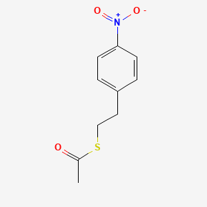 molecular formula C10H11NO3S B8383450 Thioacetic acid S-[2-(4-nitro-phenyl)-ethyl]ester 