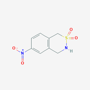 6-Nitro-3,4(1H)-dihydro-2,3-benzothiazine 2,2-dioxide