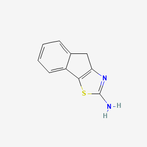 molecular formula C10H8N2S B8383489 4H-Indeno(2,1-d)thiazol-2-amine 