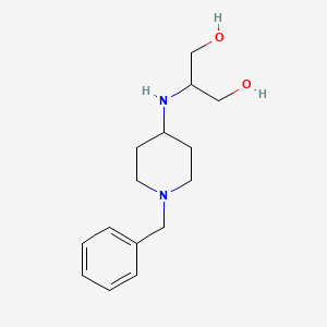 molecular formula C15H24N2O2 B8383498 1-Benzyl-4-(1,3-dihydroxyprop-2-ylamino)-piperidine 